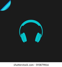 Headphone Icon Vector.