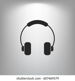 Headphone icon vector