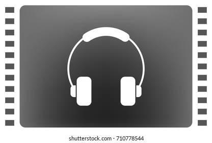 Headphone icon vector