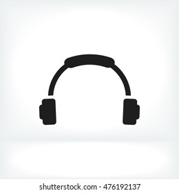 headphone icon, vector best flat icon, EPS