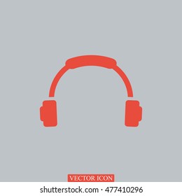 headphone icon, vector best flat icon, EPS