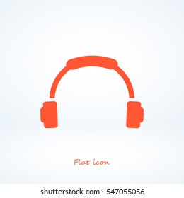 headphone icon, vector best flat icon, EPS