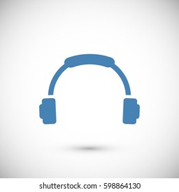 headphone icon, vector best flat icon, EPS