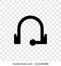 headphone icon vector clip art illustration isolated on transparent background 
