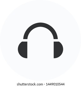 Headphone icon vector design. Great for mobile app, web design, print materials, etc.