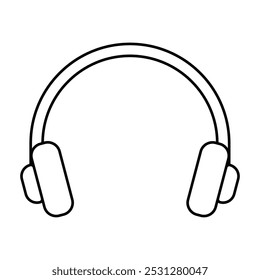 headphone icon vector design on white background.