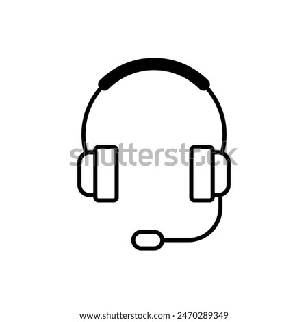headphone icon vector design on white background