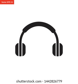 headphone icon vector design template