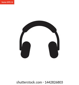 headphone icon vector design template