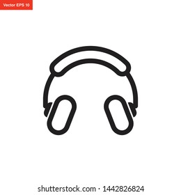 headphone icon vector design template