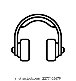 headphone icon vector design template in white background