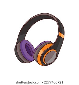 headphone icon vector design template in white background