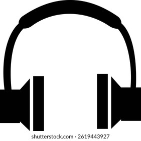 Headphone Icon Vector, Diverse headphone Styles, Audio, Music Listening. Perfect for Web Design, Apps, Software Interface. Modern simple black design. Customer service icon. transparent background