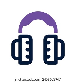 headphone icon. vector dual tone icon for your website, mobile, presentation, and logo design.