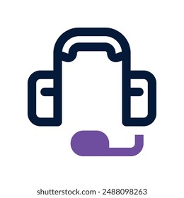 headphone icon. vector dual tone icon for your website, mobile, presentation, and logo design.