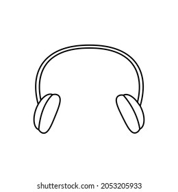 Headphone icon vector. earbuds illustration sign. music symbol. audio logo.