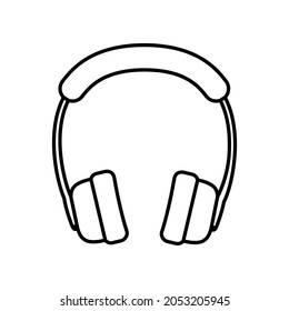 Vector de iconos de auriculares. signo de ilustración de earbuds. símbolo musical. logotipo de audio.