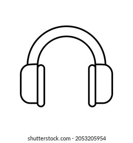 Headphone icon vector. earbuds illustration sign. music symbol. audio logo.