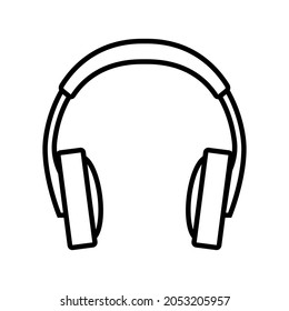 Vector de iconos de auriculares. signo de ilustración de earbuds. símbolo musical. logotipo de audio.