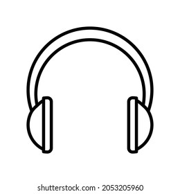 Vector de iconos de auriculares. signo de ilustración de earbuds. símbolo musical. logotipo de audio.