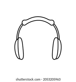 Headphone icon vector. earbuds illustration sign. music symbol. audio logo.