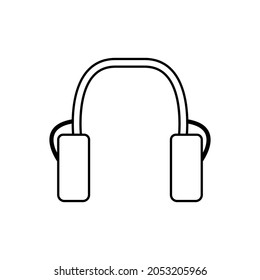 Headphone icon vector. earbuds illustration sign. music symbol. audio logo.