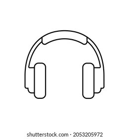 Headphone icon vector. earbuds illustration sign. music symbol. audio logo.