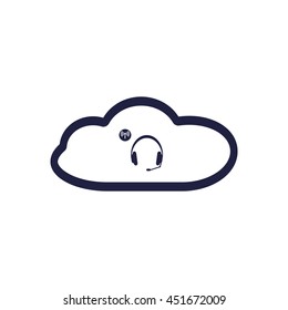 Headphone Icon, vector, icon flat