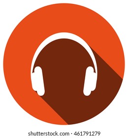 Headphone Icon, vector, icon flat
