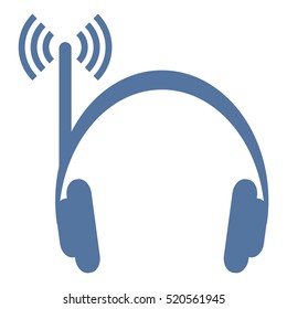 Headphone Icon Vector flat design style