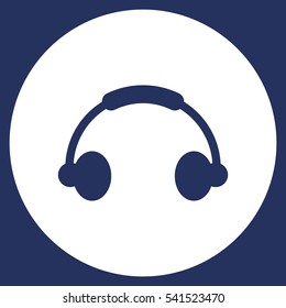 Headphone Icon Vector flat design style