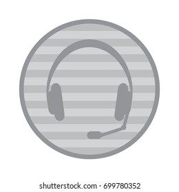 Headphone Icon Vector flat design style