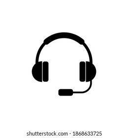 Headphone icon vector. Headset icon symbols