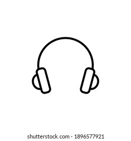 Headphone icon vector. Headset icon symbols