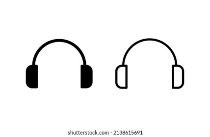 Headphone icon vector. Headvector sign and symbol
