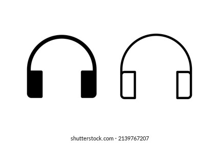 Headphone icon vector. Headvector sign and symbol