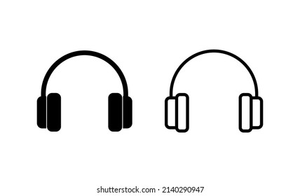 Headphone icon vector. Headvector sign and symbol