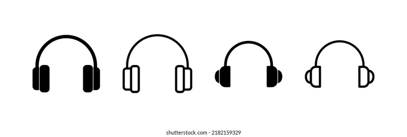 Headphone icon vector. Headvector sign and symbol