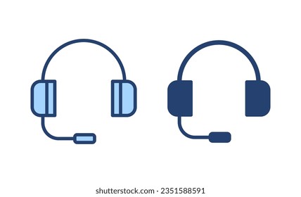 Headphone icon vector. Headvector sign and symbol