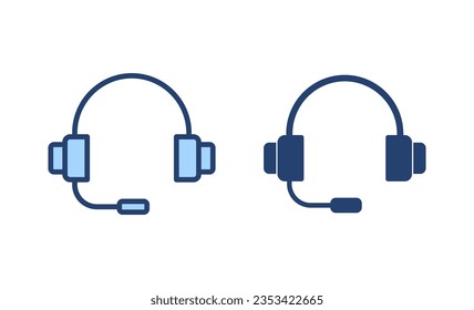 Headphone icon vector. Headvector sign and symbol