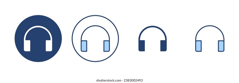 Headphone icon vector. Headvector sign and symbol