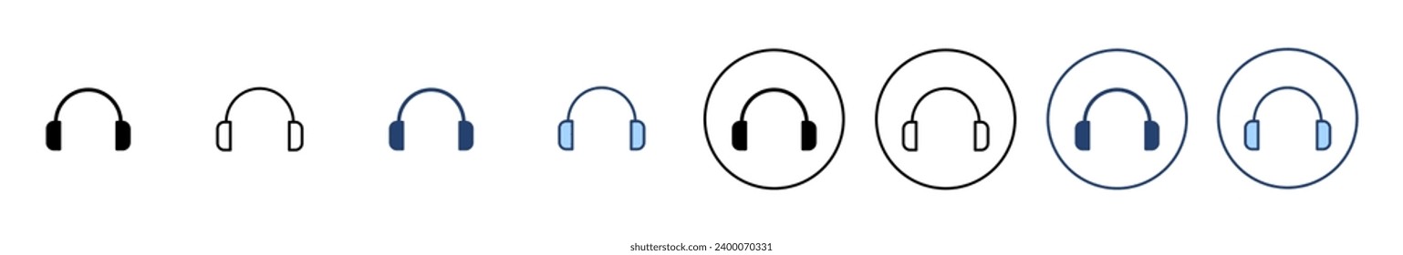 Headphone icon vector. Headvector sign and symbol