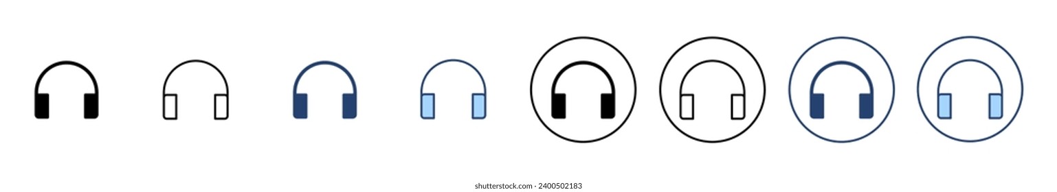 Headphone icon vector. Headvector sign and symbol