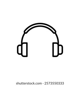 Headphone icon vector. Headvector sign and symbol