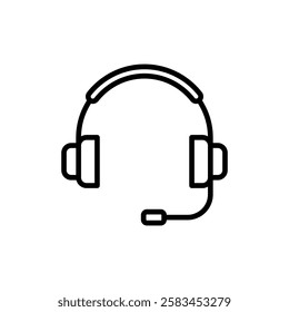 Headphone icon vector. Headvector sign and symbol