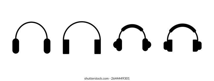 Headphone icon vector. Headvector sign and symbol