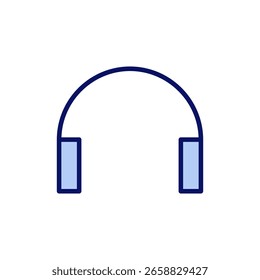 Vetor de ícone de fone de ouvido. Sinal e símbolo do Headvetor