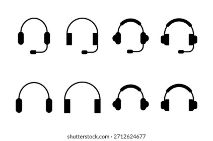 Headphone icon vector. Headvector sign and symbol