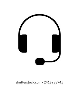 Vector de iconos de auriculares. Símbolos de iconos de Headvor