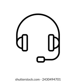 Headphone icon vector. Headvector icon symbols